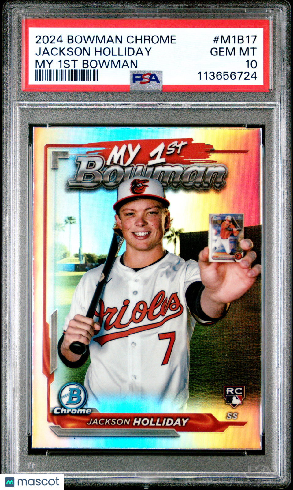 2024 Bowman Chrome My 1st Bowman Jackson Holliday Rookie #M1B17 PSA 10 Orioles - Graded Sports Cards