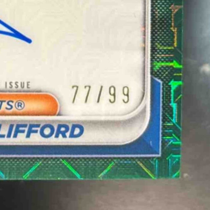 2024 Bowman Chrome Ryan Clifford Prospect Auto Mega Box Green Mojo /99 Mets - Sports Cards