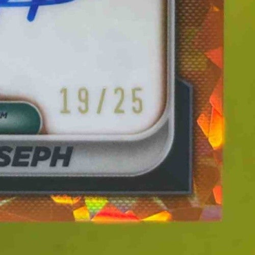 2024 Bowman Chrome Sapphire Dawel Joseph Prospect Auto Orange /25 Mariners - Sports Cards