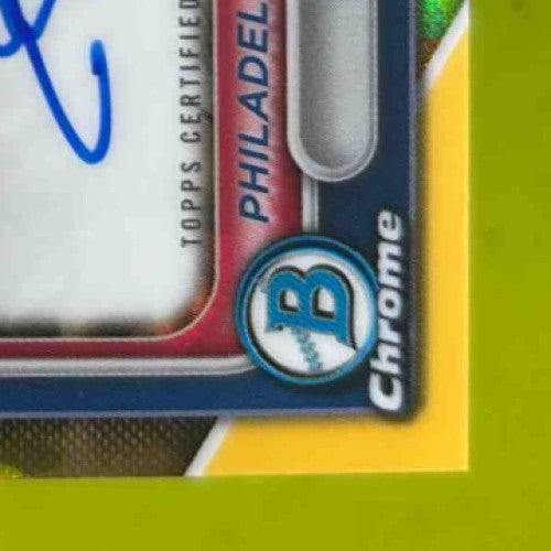 2024 Bowman Chrome Sapphire Eduardo Tait Prospect Auto Gold 38/50 Phillies Sports Cards