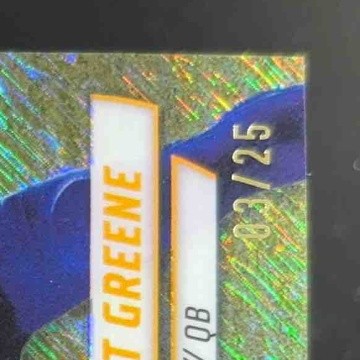 2024 Bowman Chrome University Garrett Greene Orange Shimmer Refractor 3/25 #77 - Sports Cards