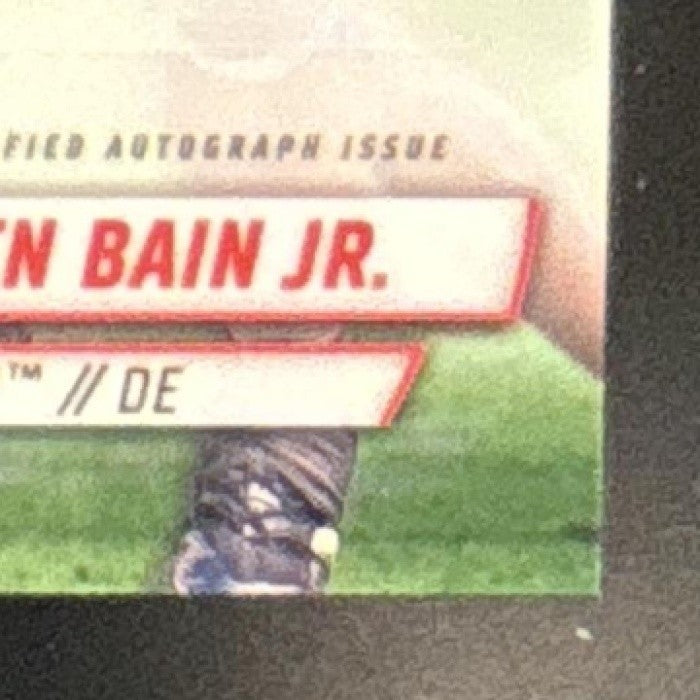 2024 Bowman Chrome University Rueben Bain Jr. Prospect Auto Miami Hurricanes - Sports Cards