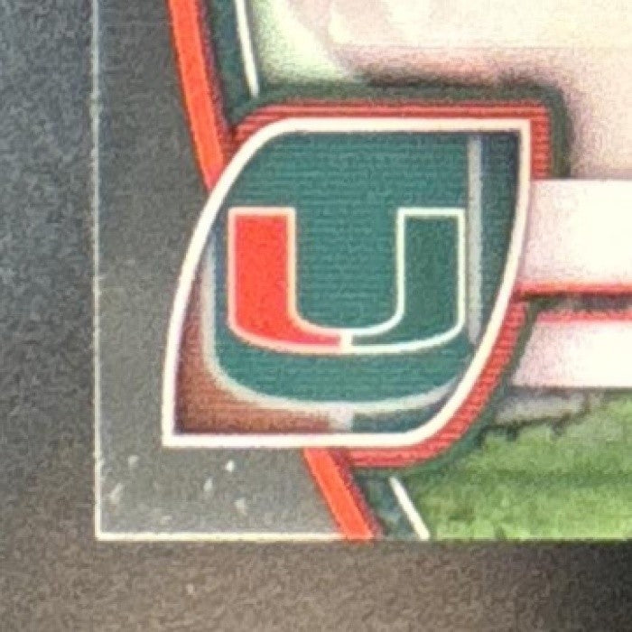 2024 Bowman Chrome University Rueben Bain Jr. Prospect Auto Miami Hurricanes - Sports Cards
