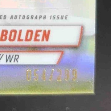 2024 Bowman Chrome University Silas Bolden Prospect Auto Refractor 54/299 Texas - Sports Cards