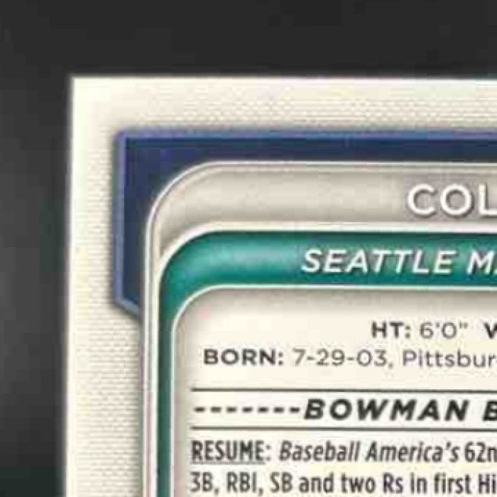 2024 Bowman Cole Young Prospects Purple /250 #BP-112 Seattle Mariners - Sports Cards
