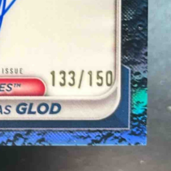 2024 Bowman Douglas Glod Chrome Auto Blue Lunar /150 1st Prospect Atlanta Braves - Sports Cards