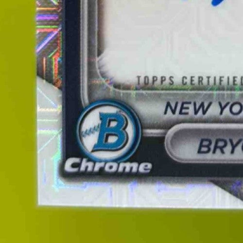 2024 Bowman Draft Bryce Cunningham Chrome Auto MOJO HTA Choice Refractor 15/150 - Sports Cards