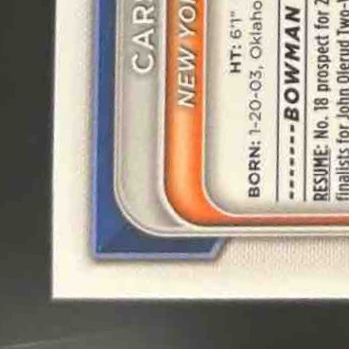 2024 Bowman Draft Carson Benge Chrome Refractor #BDC-28 1st Prospect Mets - Sports Cards