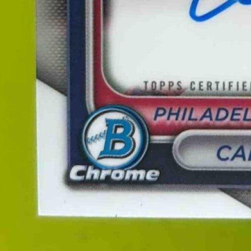 2024 Bowman Draft Chrome Carson DeMartini Auto 1st Prospect Phillies - Sports Cards