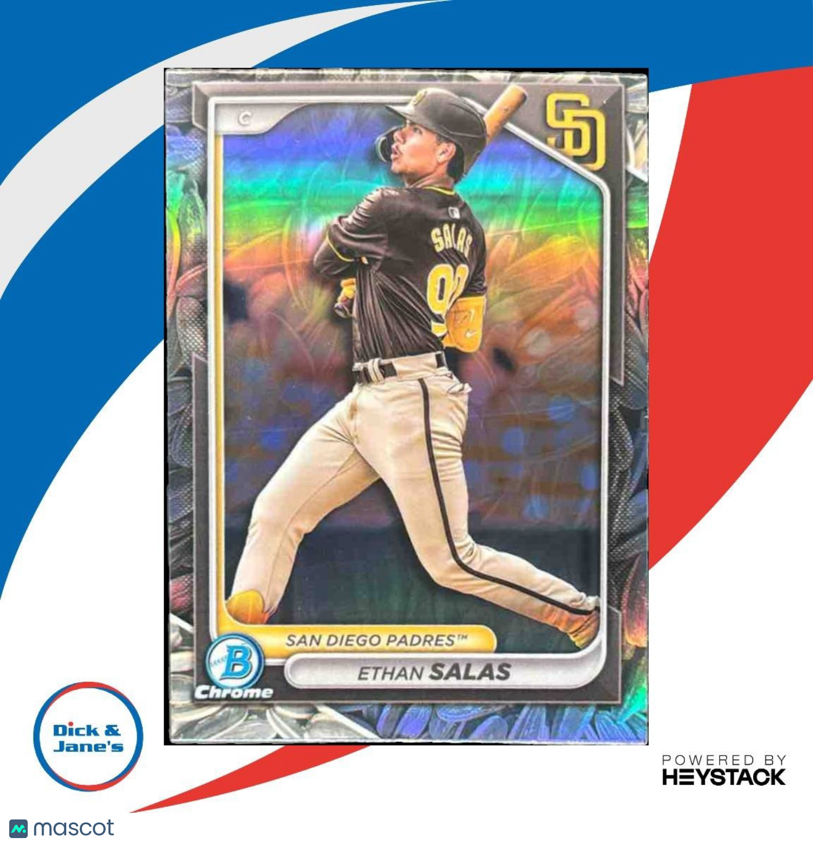 2024 Bowman Draft Ethan Salas Chrome Sunflower Seeds #BDC-140 San Diego Padres - Sports Cards
