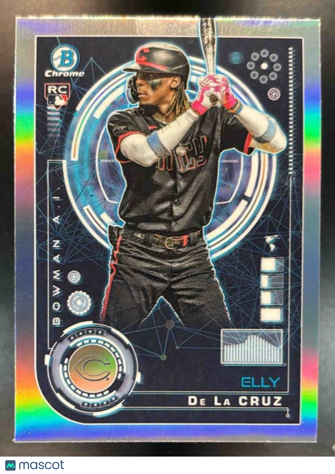2024 Bowman Elly De La Cruz A.I. Chrome #BAI-1 RC Cincinnati Reds - Sports Cards