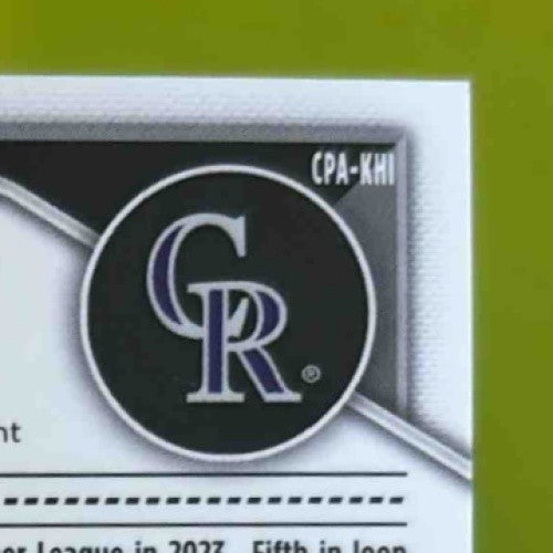 2024 Bowman Kelvin Hidalgo Chrome Auto Mini Diamond /100 1st Prospect Rockies - Sports Cards