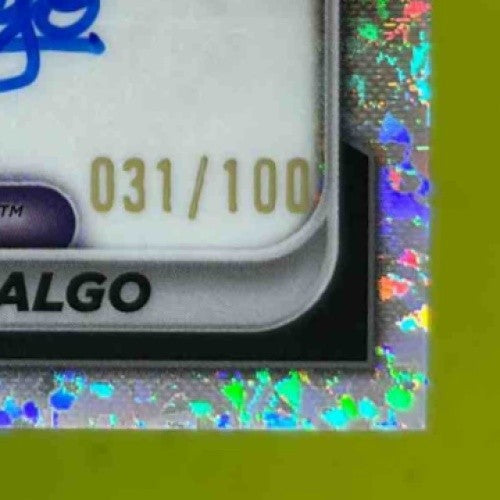 2024 Bowman Kelvin Hidalgo Chrome Auto Mini Diamond /100 1st Prospect Rockies - Sports Cards