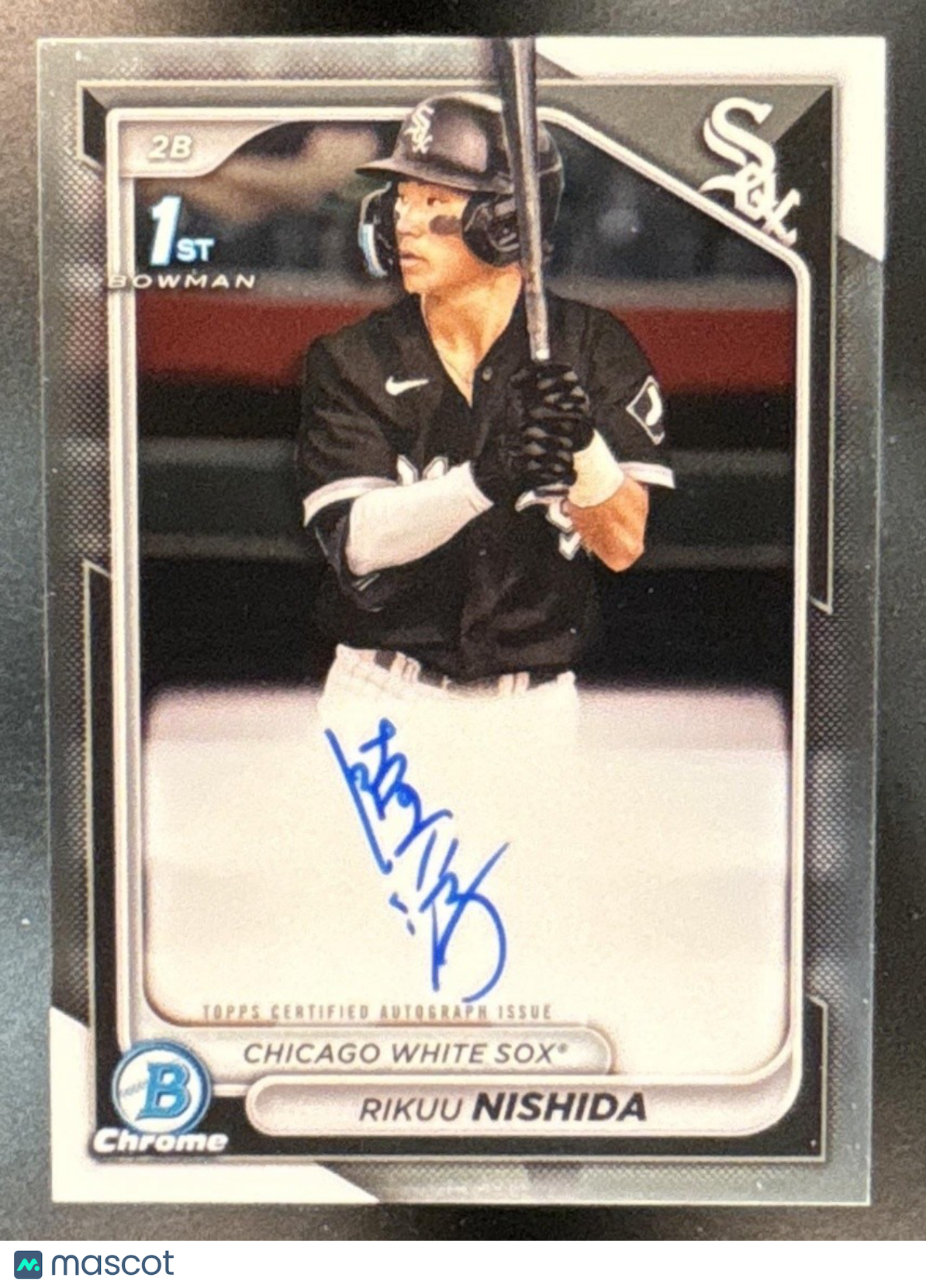 2024 Bowman Rikuu Nishida Chrome Auto #CPA-RN 1st Prospect Chicago White Sox - Sports Cards