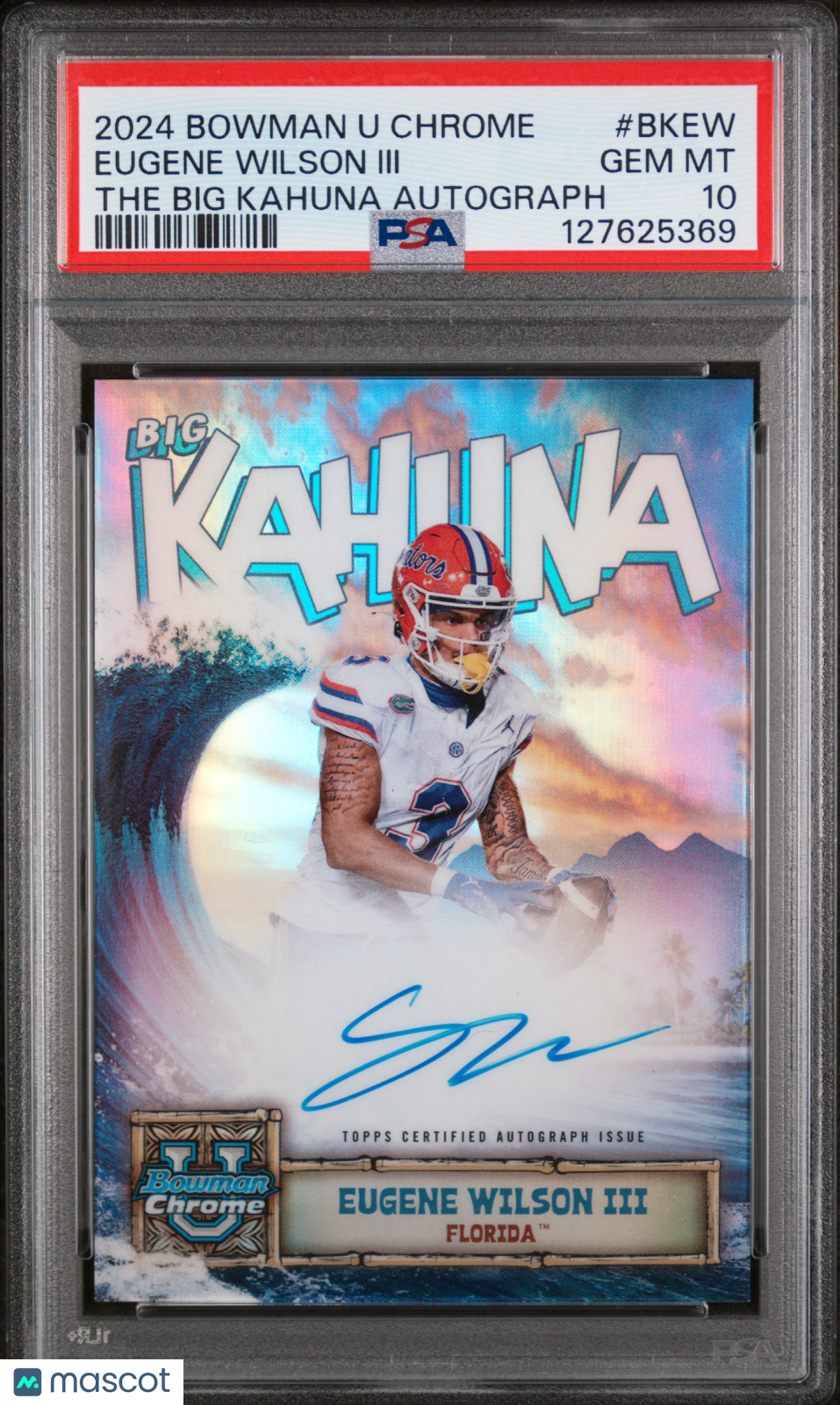 2024 Bowman University Chrome The Big Kahuna Autographs Eugene Wilson III #BKEW PSA 10 - Graded Sports Cards