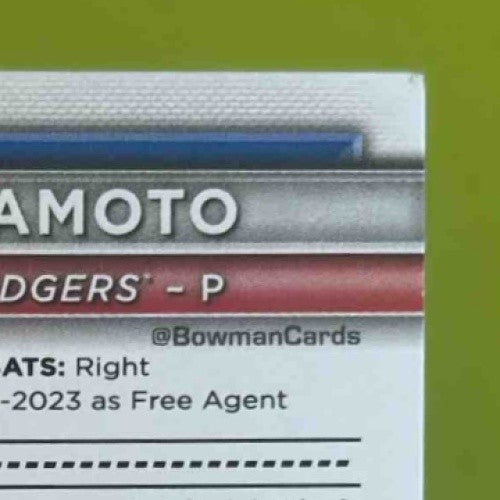 2024 Bowman Yoshinobu Yamamoto #36 RC Los Angeles Dodgers - Sports Cards