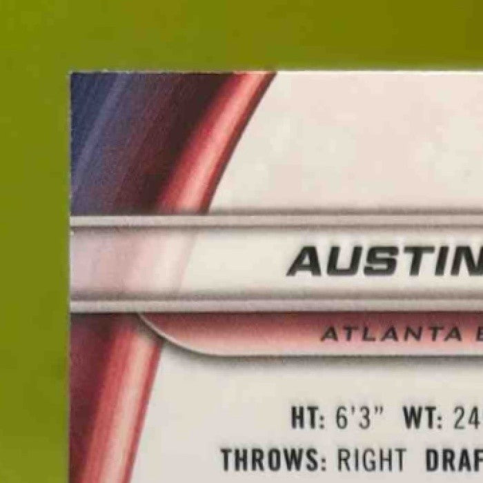 2024 Bowman’s Best Austin Riley Green Refractor 39/99 #6 Atlanta Braves - Sports Cards