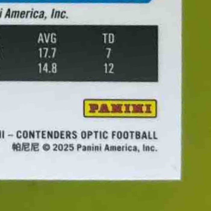 2024 Contenders Optic Xavier Legette RPS Auto Silver Prizm #107 RC Panthers - Sports Cards