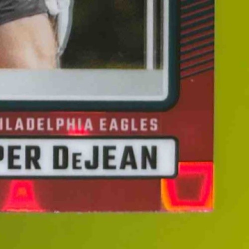 2024 Donruss Cooper DeJean Optic Rated Rookie Preview Red Pandora #305 RC Eagles - Sports Cards