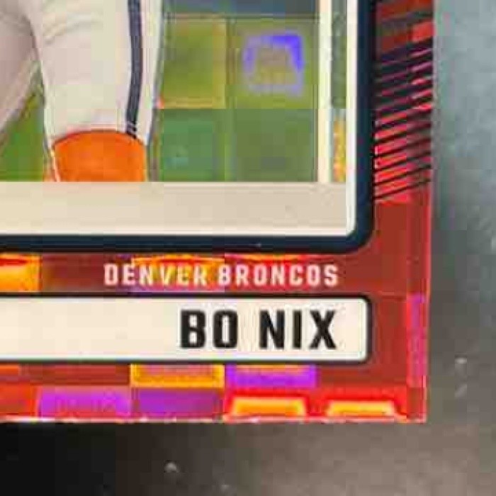 2024 Donruss Optic Bo Nix Rated Rookie Preview Red Pandora #369 Denver Broncos - Sports Cards