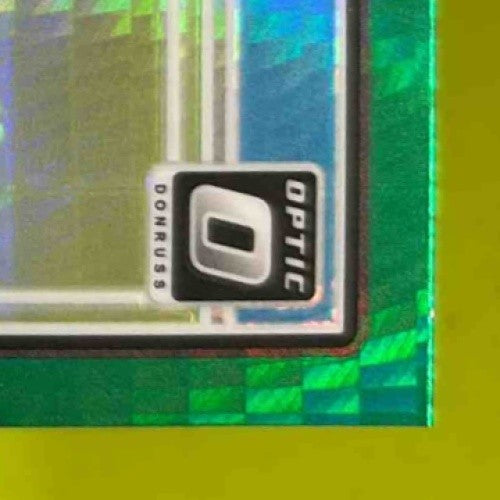 2024 Donruss Optic J.J. McCarthy Green Hyper #235 Rated Rookie Minnesota Vikings - Sports Cards