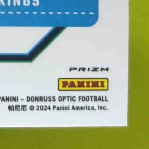 2024 Donruss Optic J.J. McCarthy Holo Silver #235 Rated Rookie Minnesota Vikings Sports Cards