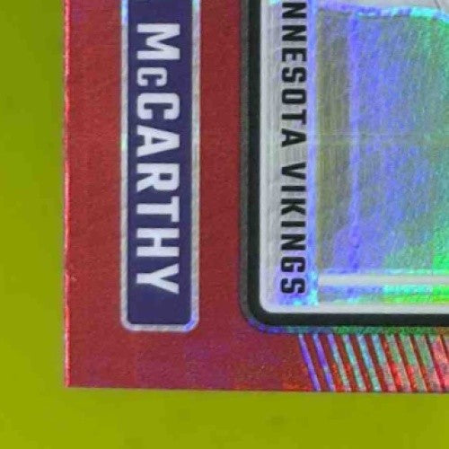 2024 Donruss Optic J.J. McCarthy Red Hyper #235 Rated Rookie Minnesota Vikings - Sports Cards