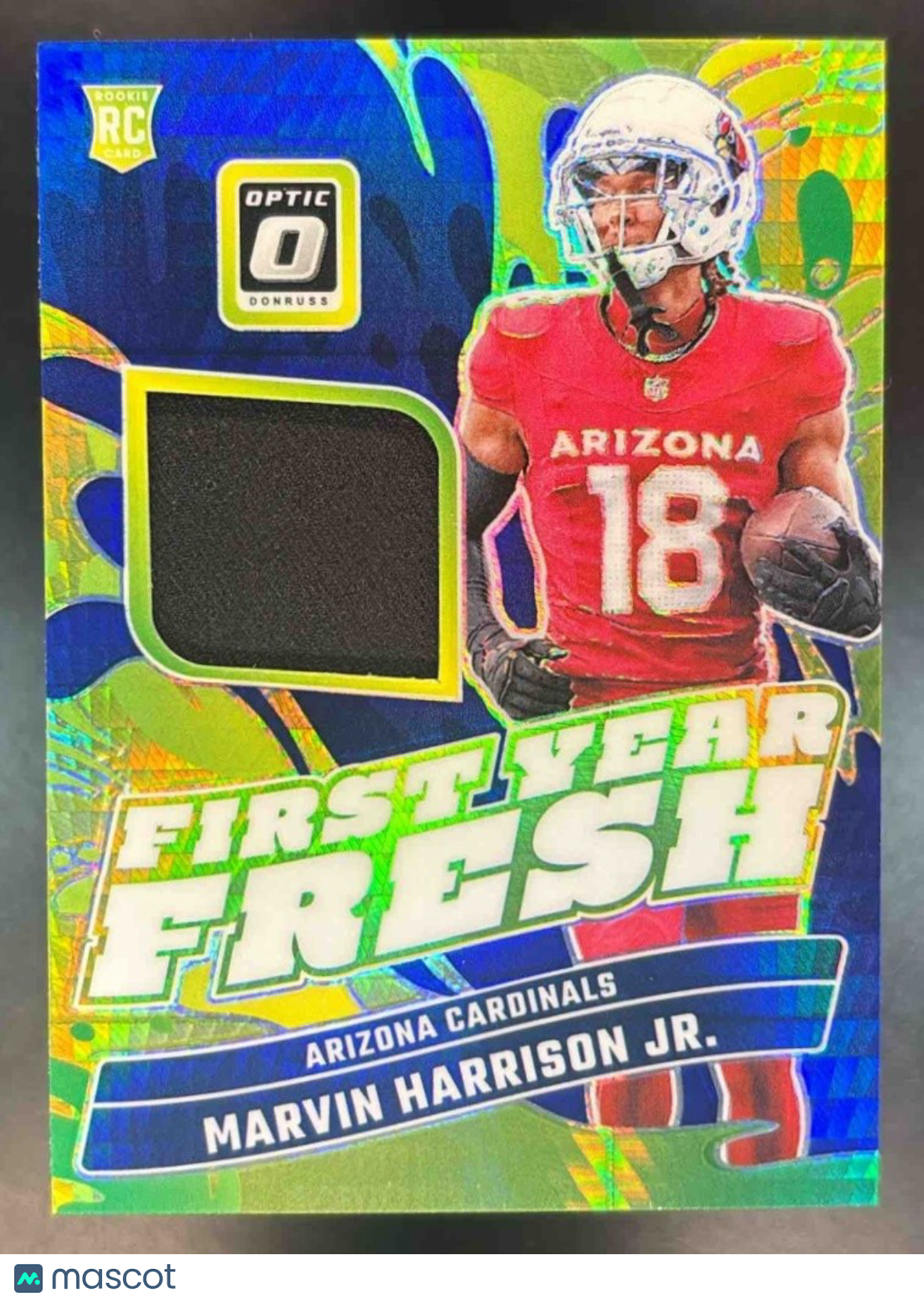 2024 Donruss Optic Marvin Harrison Jr. First Year Fresh Blue MEM RC Cardinals - Sports Cards