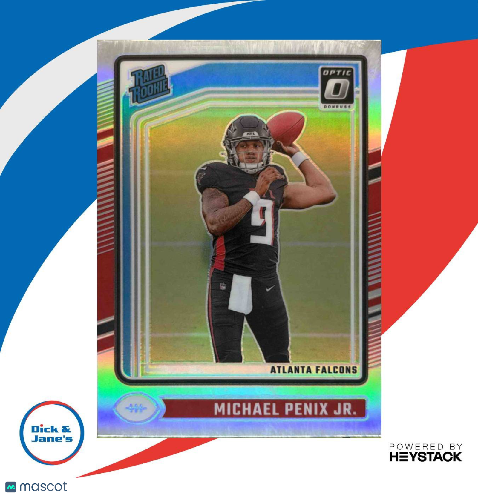 2024 Donruss Optic Michael Penix Jr. Holo #279 Rated Rookie Atlanta Falcons - Sports Cards