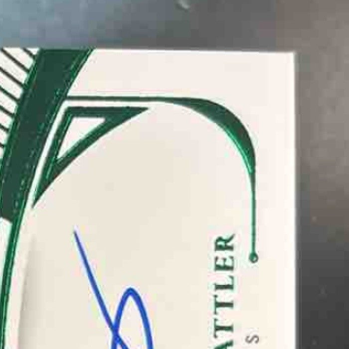 2024 Flawless Spencer Rattler Emerald Gem Auto /5 RC Auto New Orleans Saints - Sports Cards