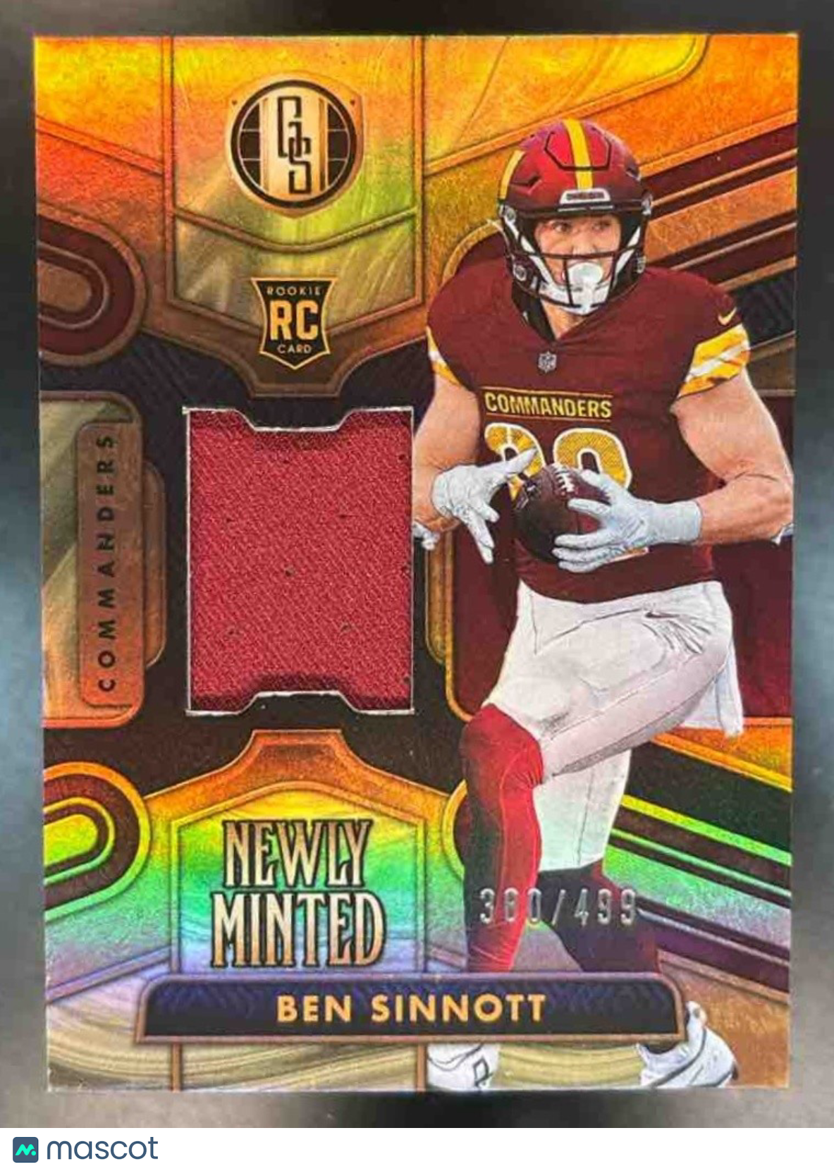2024 Gold Standard Ben Sinnott Newly Minted /499 MEM Washington Commanders - Sports Cards