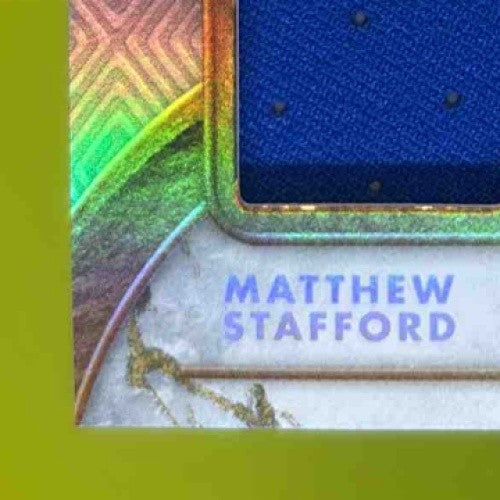 2024 Gold Standard Matthew Stafford White Memoribilia 253/299 Los Angeles Rams - Sports Cards