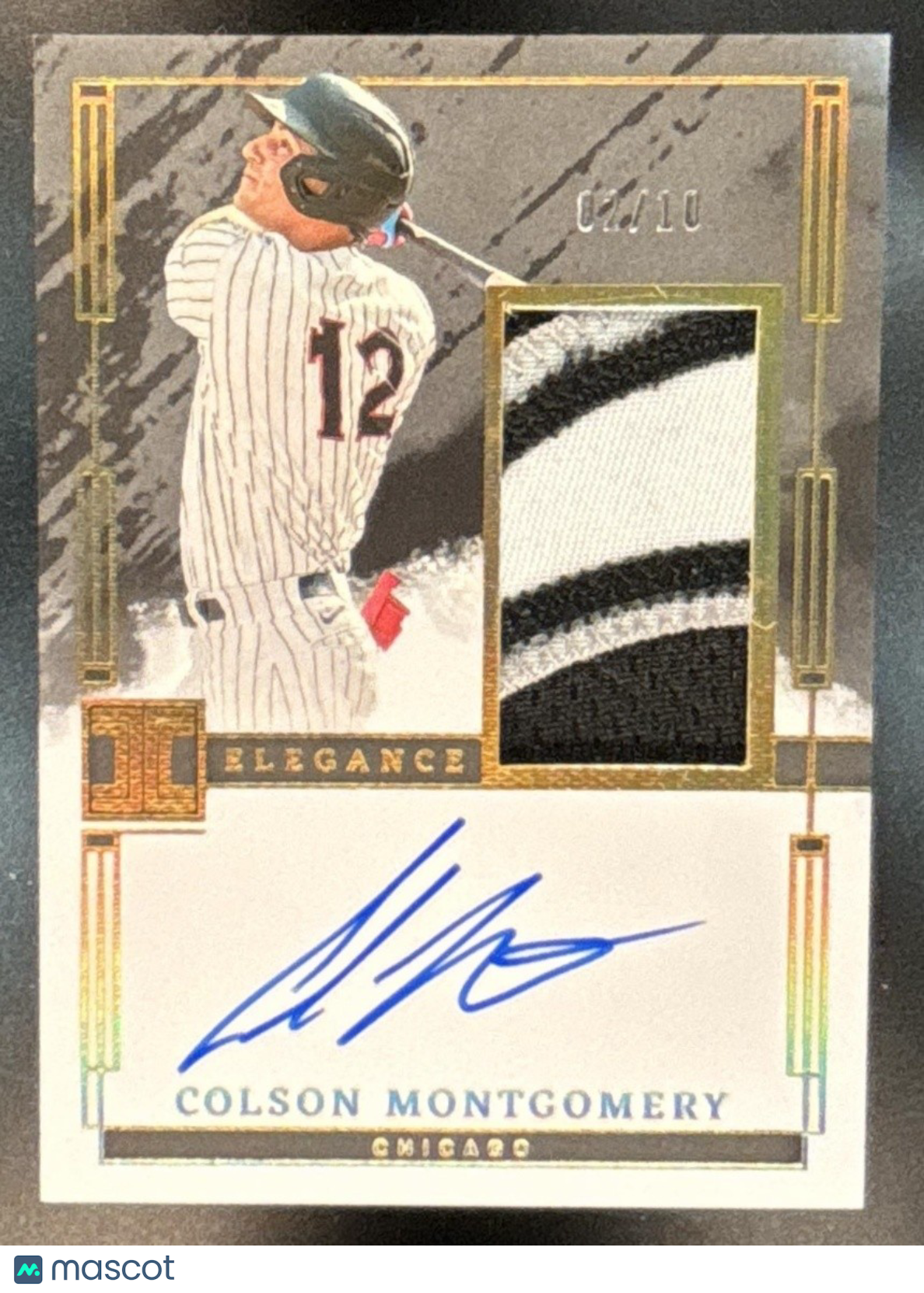 2024 Impeccable Colson Montgomery Elegance Jersey Auto Gold /10 White Sox - Sports Cards