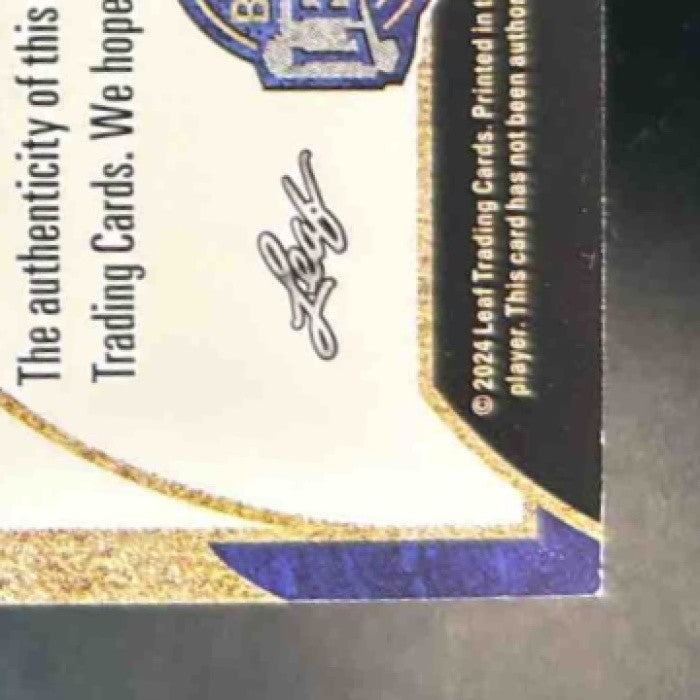 2024 Leaf Bronx Legacy Reggie Jackson Inscriptions Blue ’5X WS Champ’ 22/25 NYY - Sports Cards