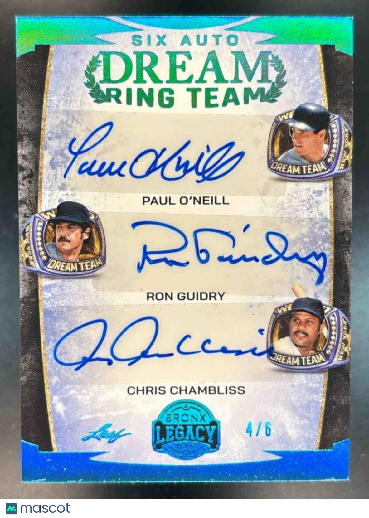 2024 Leaf Bronx Legacy Roger Clemens Chambliss Guidry Goose Dream Ring Team 4/6 - Sports Cards