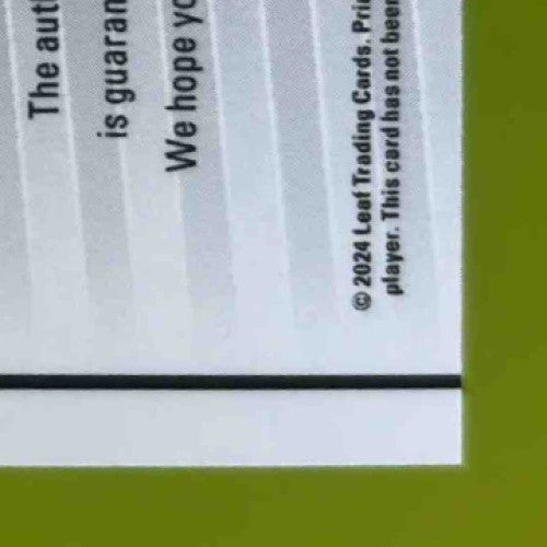 2024 Leaf Collective Kane Auto Gold Shimmer 1/1 #LA-K1 - Sports Cards