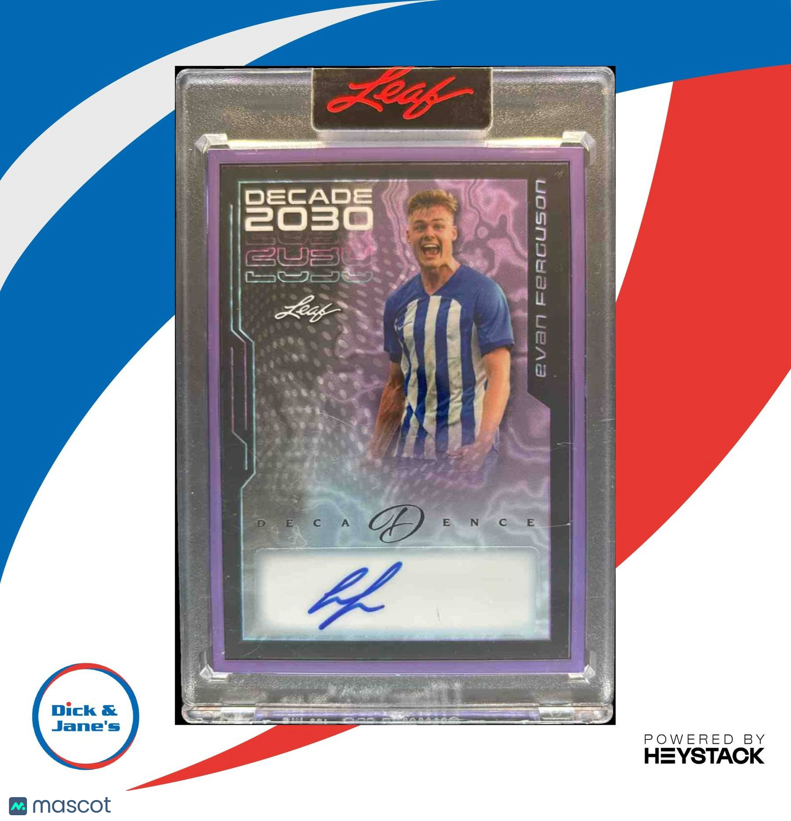 2024 Leaf Decadence Evan Ferguson Decade 2030 Auto Purple 5/5 #D30-EF1 - Sports Cards