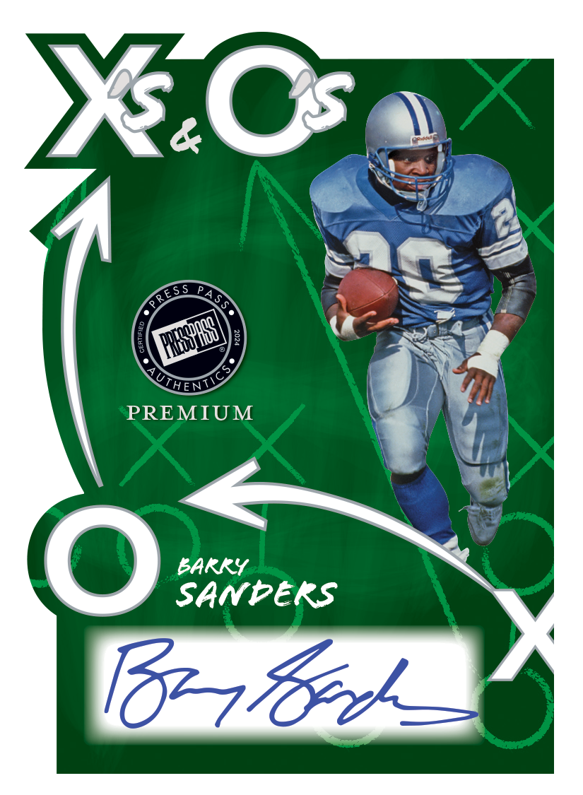 2024 Leaf Press Pass Premium Football Hobby Box (5 Autographs) - NFL Hobby Box