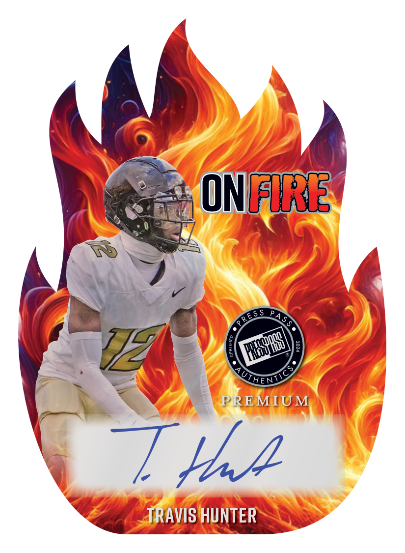 2024 Leaf Press Pass Premium Football Hobby Box (5 Autographs) - NFL Hobby Box