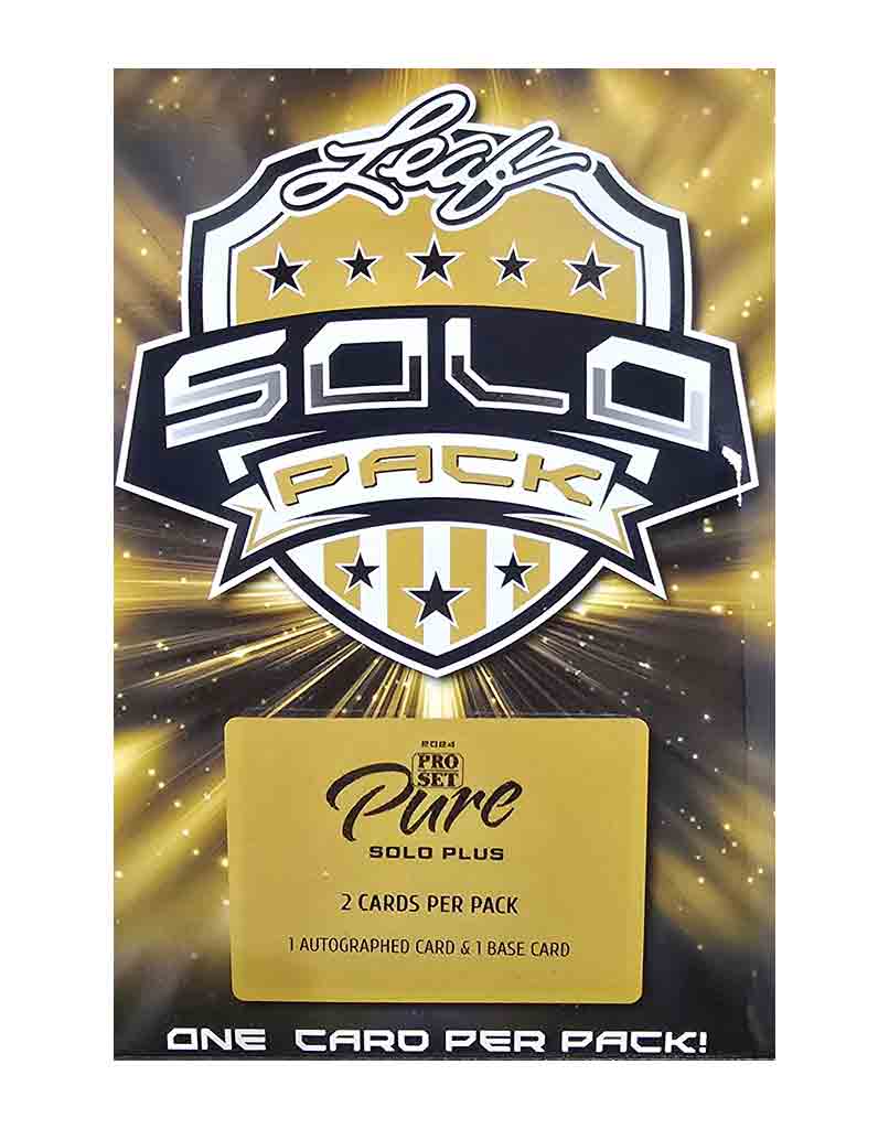 2024 Leaf Pro Set Pure Football Solo Plus Edition Pack (1 Auto + 1 Base Card) NFL Hobby Box