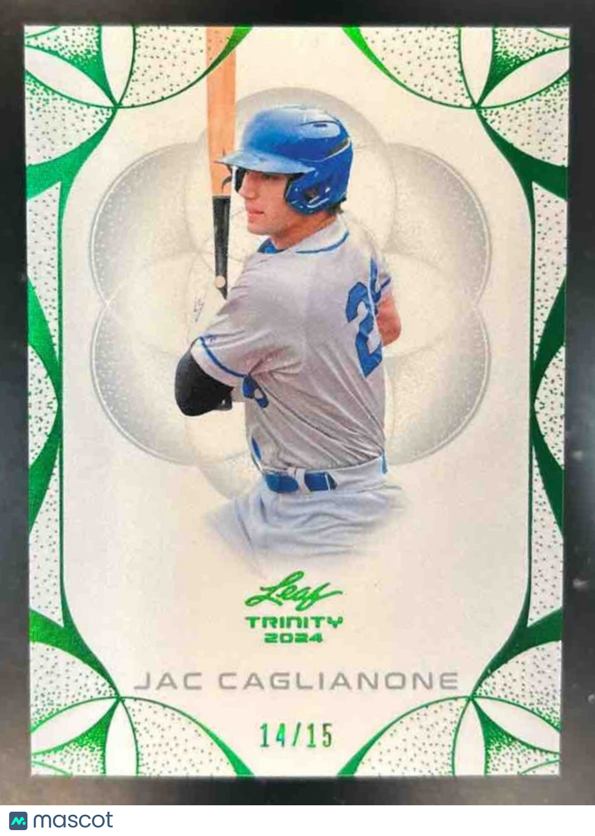 2024 Leaf Trinity Jac Caglianone Green /15 #98 - Sports Cards