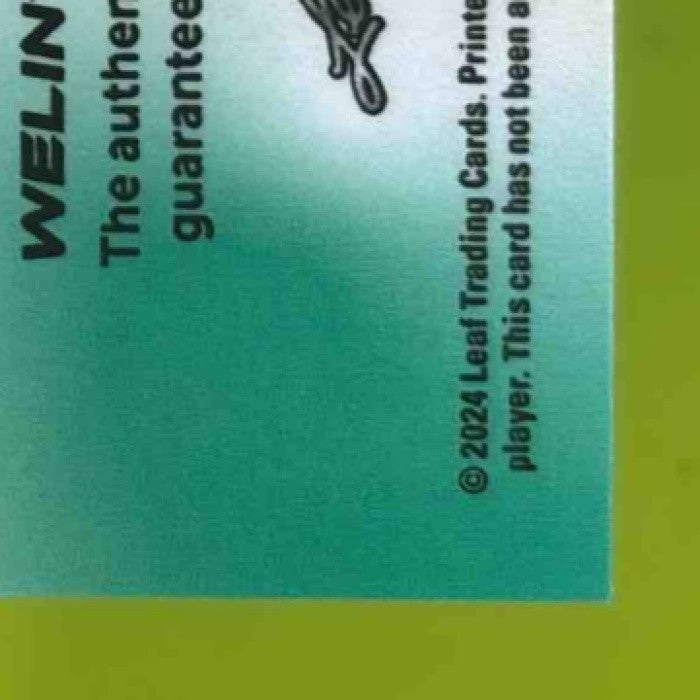 2024 Leaf Vivid Welinton Herrera Auto Laser Green /1 Colorado Rockies - Sports Cards