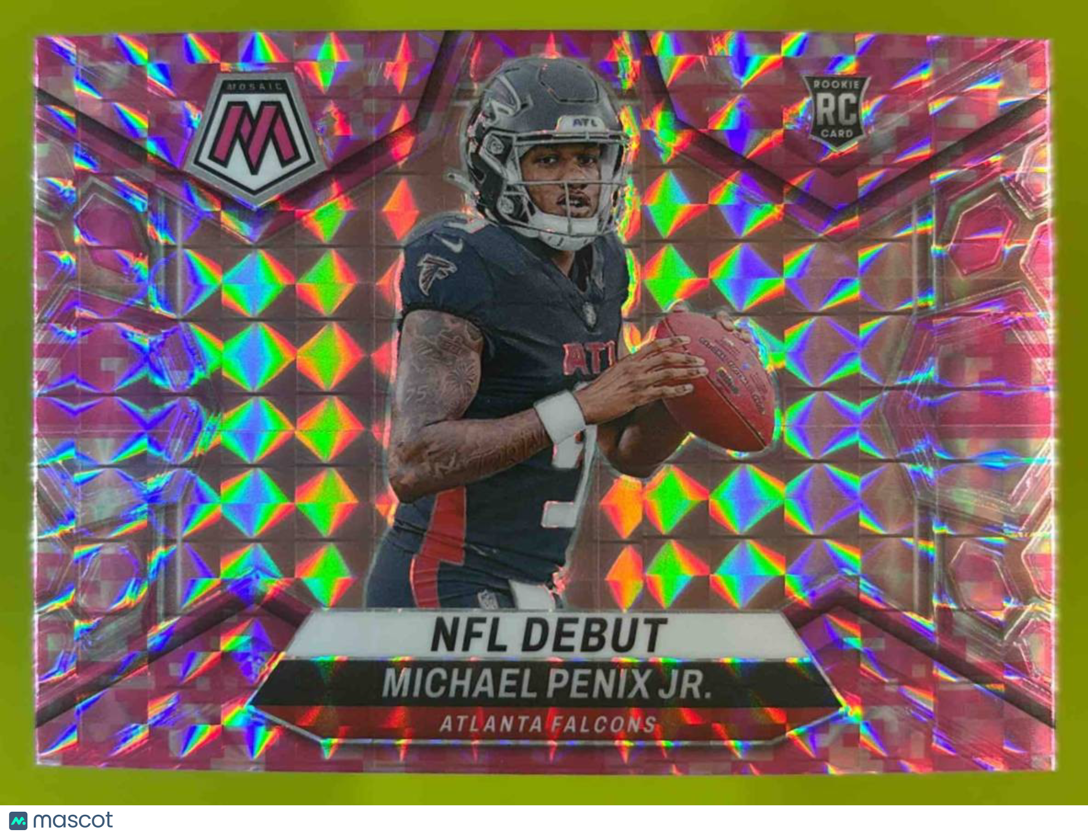 2024 Mosaic Michael Penix Jr. Camo Pink Prizm #274 RC NFL Debut Atlanta Falcons - Sports Cards