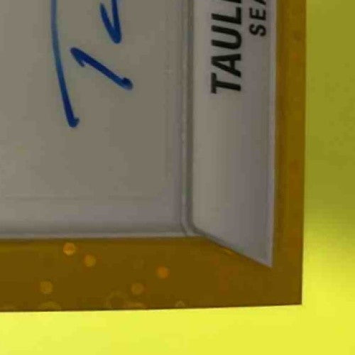 2024 Mosaic Taulia Tagovailoa Rookie Scripts Gold 2/10 RC Auto Seattle Seahawks - Sports Cards