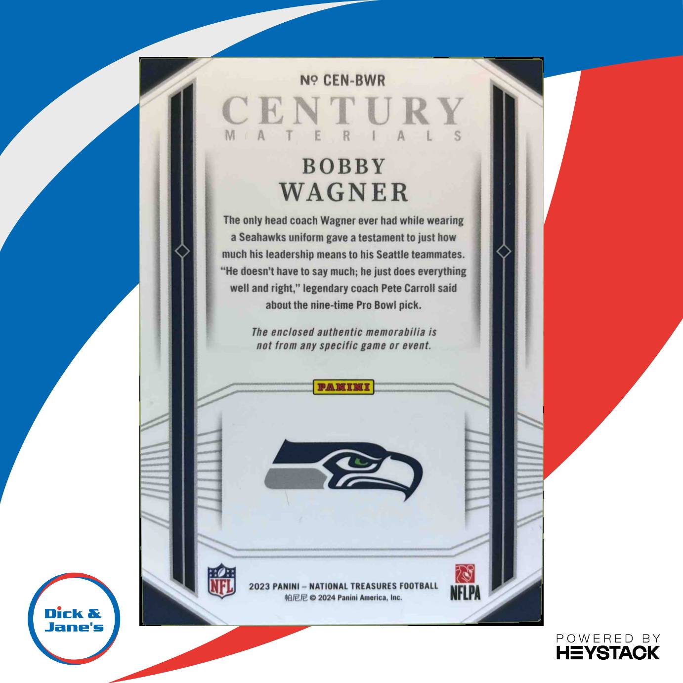 2024 National Treasures Bobby Wagner Premium Gold 6/10 #98 Washington Commanders Sports Cards