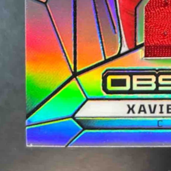 2024 Obsidian Xavier Worthy Trifecta Swatches Silver /99 MEM RC Chiefs - Sports Cards