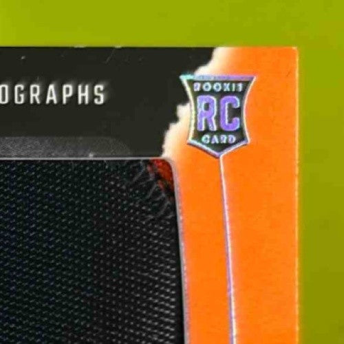 2024 Origins Audric Estime Rookie Jumbo Jersey Auto Orange Patch /75 Broncos - Sports Cards