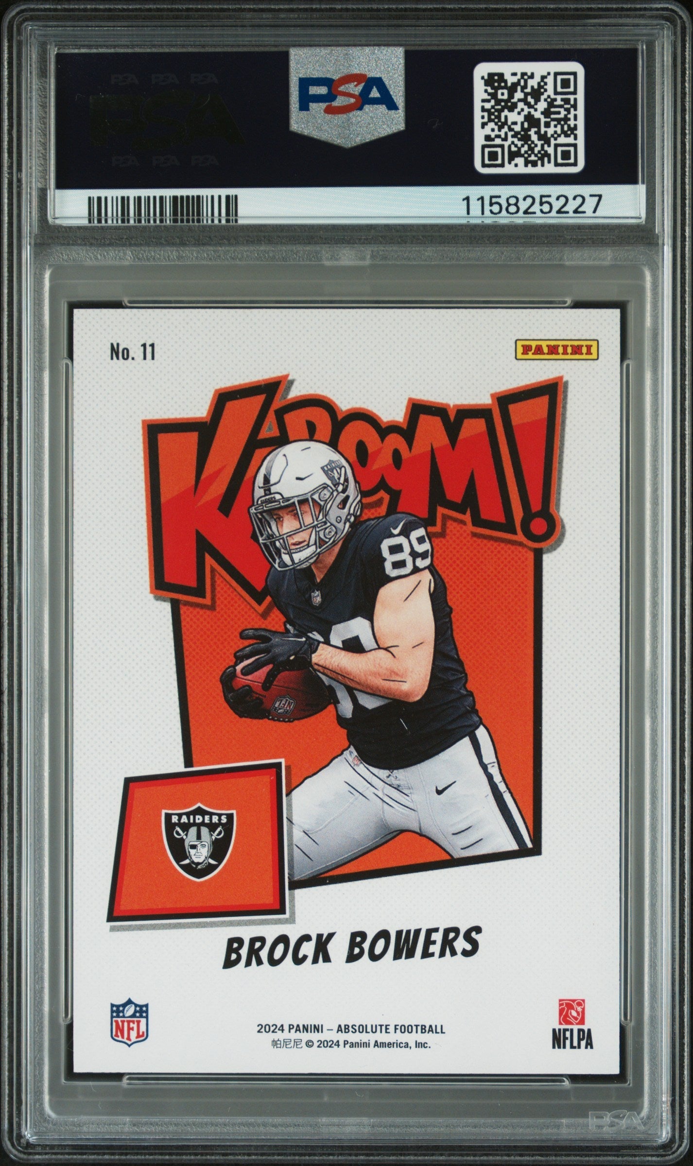 2024 Panini Absolute Kaboom! Horizontal Brock Bowers Rookie PSA 9 MINT Raiders - Graded Sports Cards