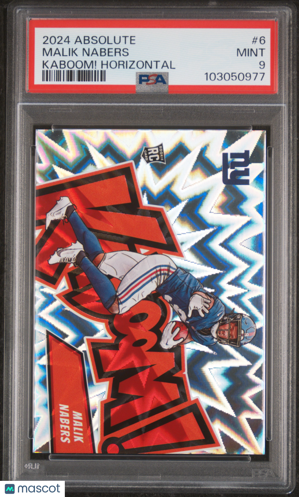 2024 Panini Absolute Kaboom! Horizontal Malik Nabers #6 PSA 9 - Graded Sports Cards