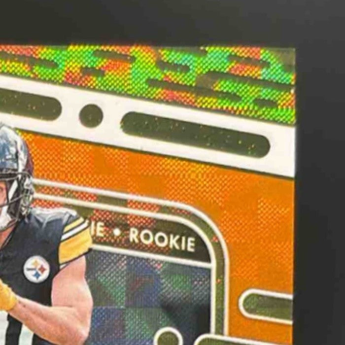 2024 Panini Absolute Roman Wilson Rookies Orange Mosaic /299 #169 RC Steelers - Sports Cards